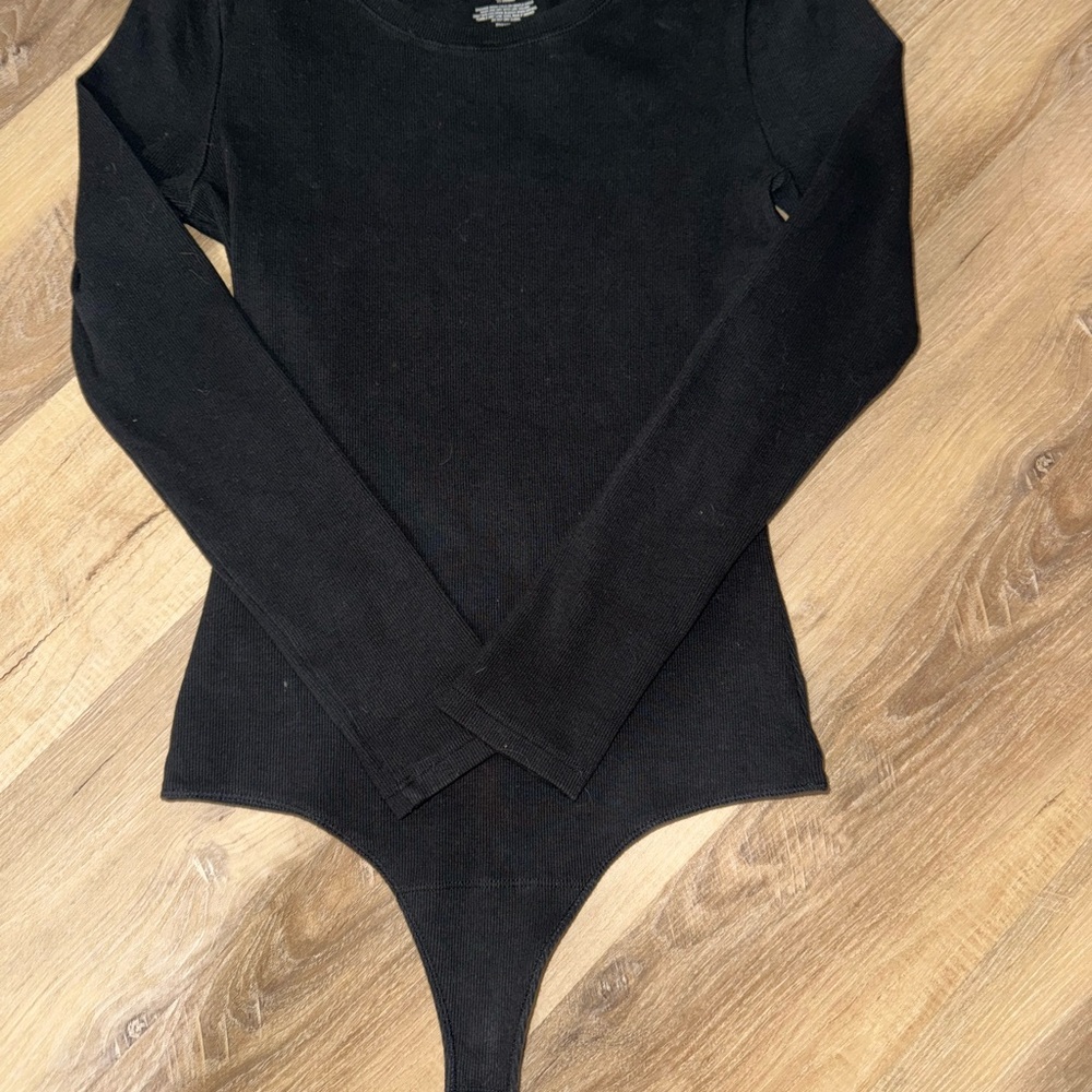 Nuuds Black Long Sleeve Bodysuit